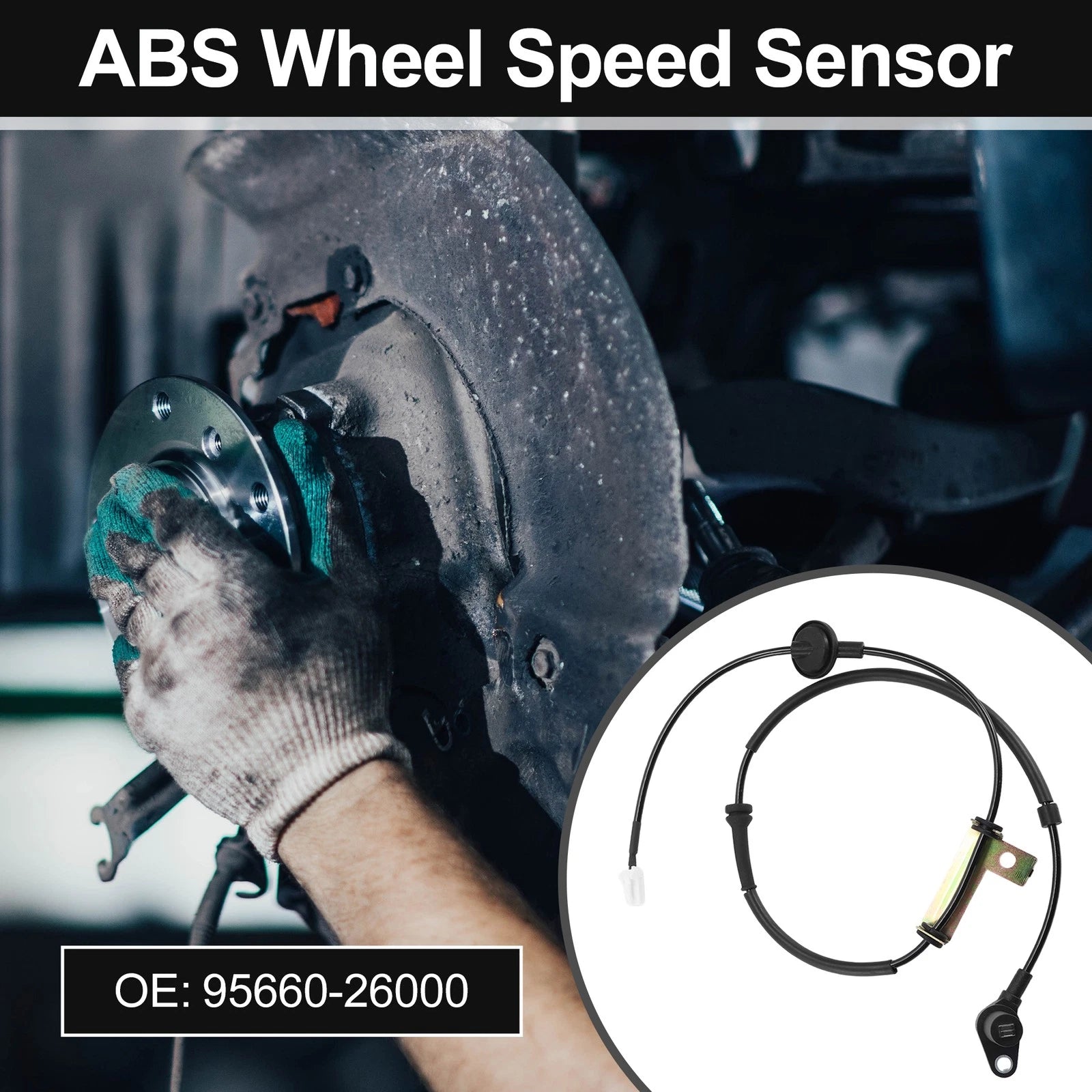 ABS Wheel Speed Sensor Replacement Rear Right for Hyundai Santa Fe (2007–2012)
