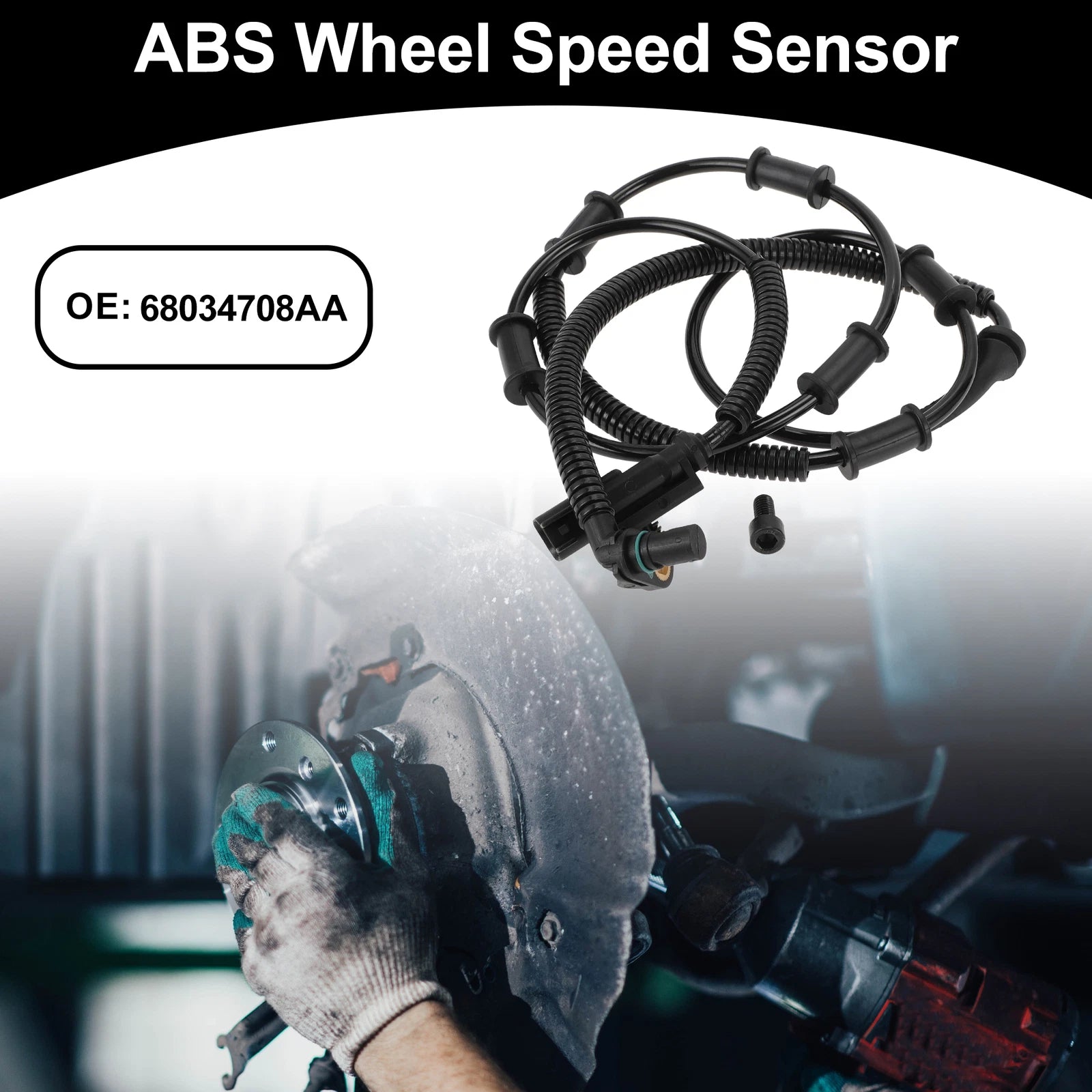 ABS Wheel Speed Sensor Kit No. 68034708AA for Dodge