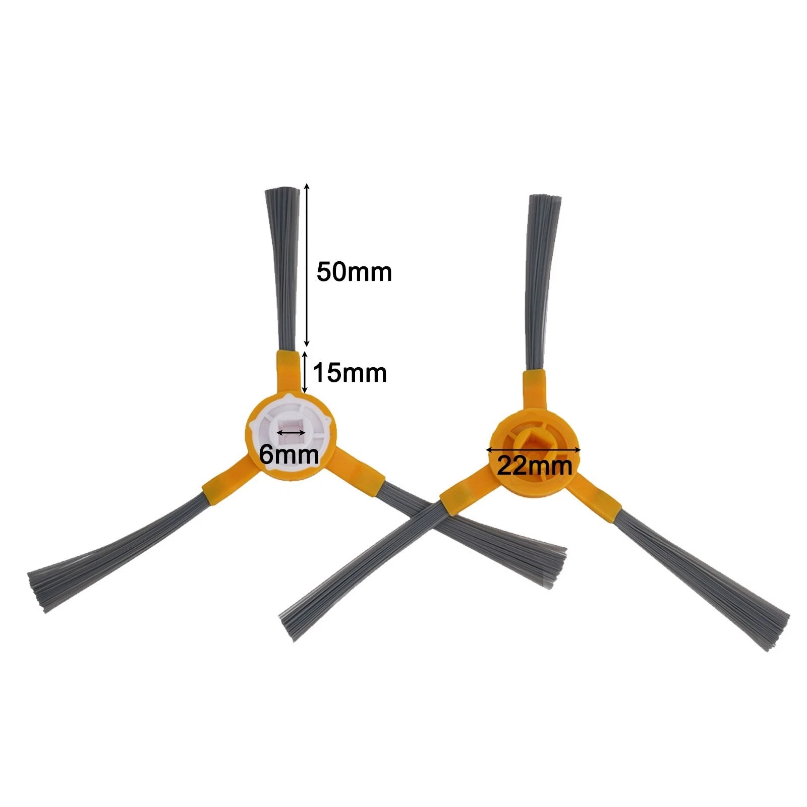 Set of 2 Side Brushes for Tesvor S5 Max (2020–2023)