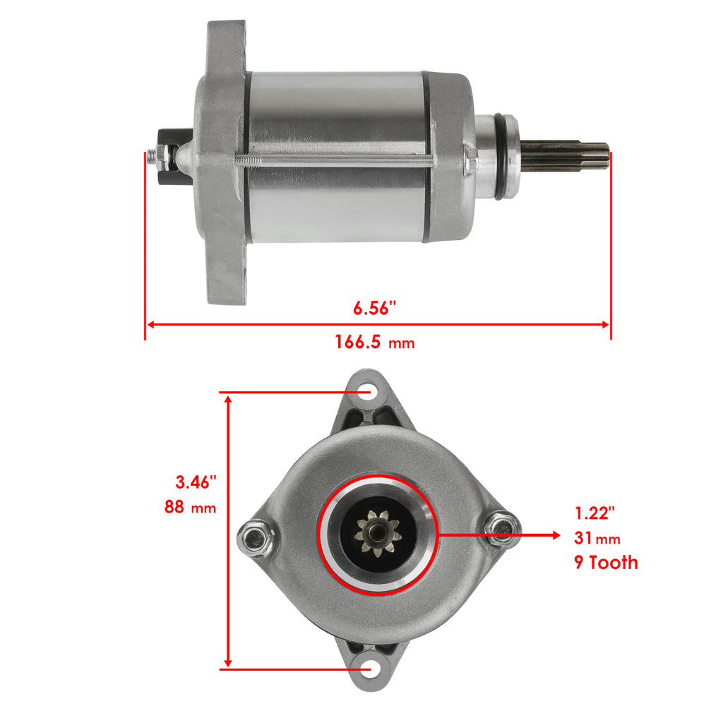 Starter Replacement for Honda TRX420FE TRX420FM Fourtrax Rancher 4X4 (2007–2013)