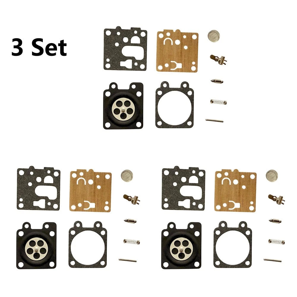Set of 3 Carburetor Repair Kits for ECHO SRM-2620 SRM-3020 P003005940