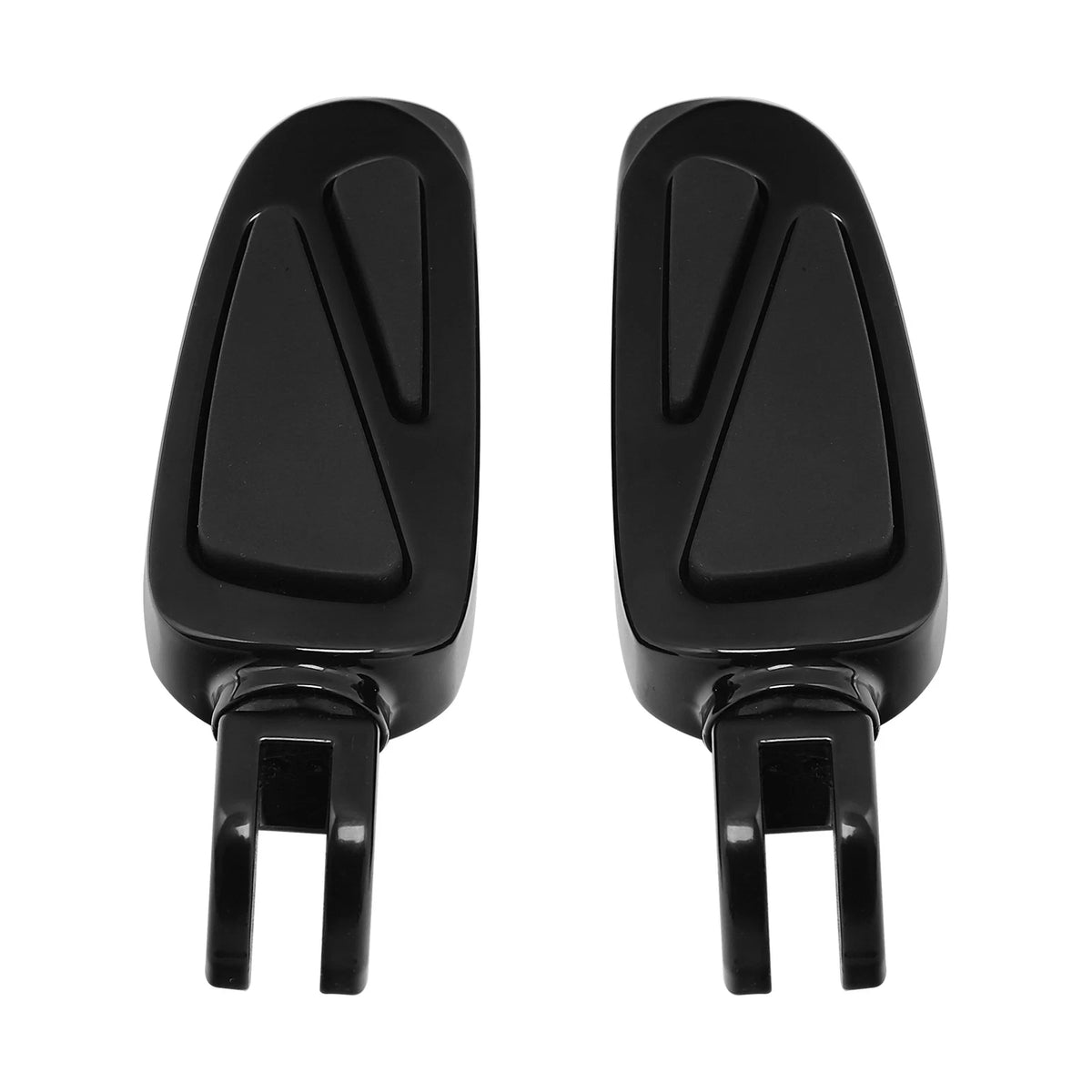 Black Front Rider Footpegs Footrest for Harley Softail FXST (2018–2025)