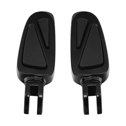Black Front Rider Footpegs Footrest for Harley Softail FXST (2018–2025)