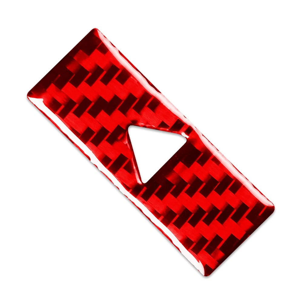 Double Flash Warning Light Panel Cover Trim for Alfa Romeo Giulia (2017–2021) Red