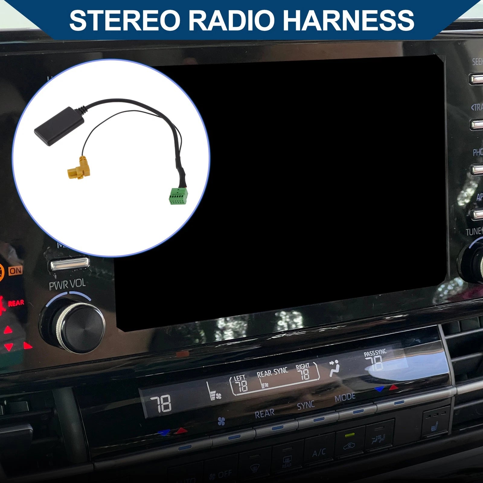 Bluetooth AUX Adapter Music Cable Stereo Radio Harness for Audi (2009–2016)