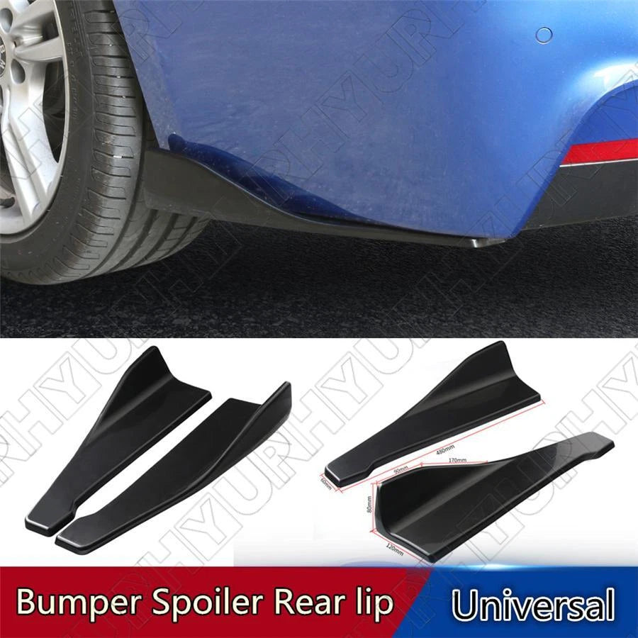 Universal Rear Lip Spoiler & Side Skirts Extension 48cm for Cars (Universal)