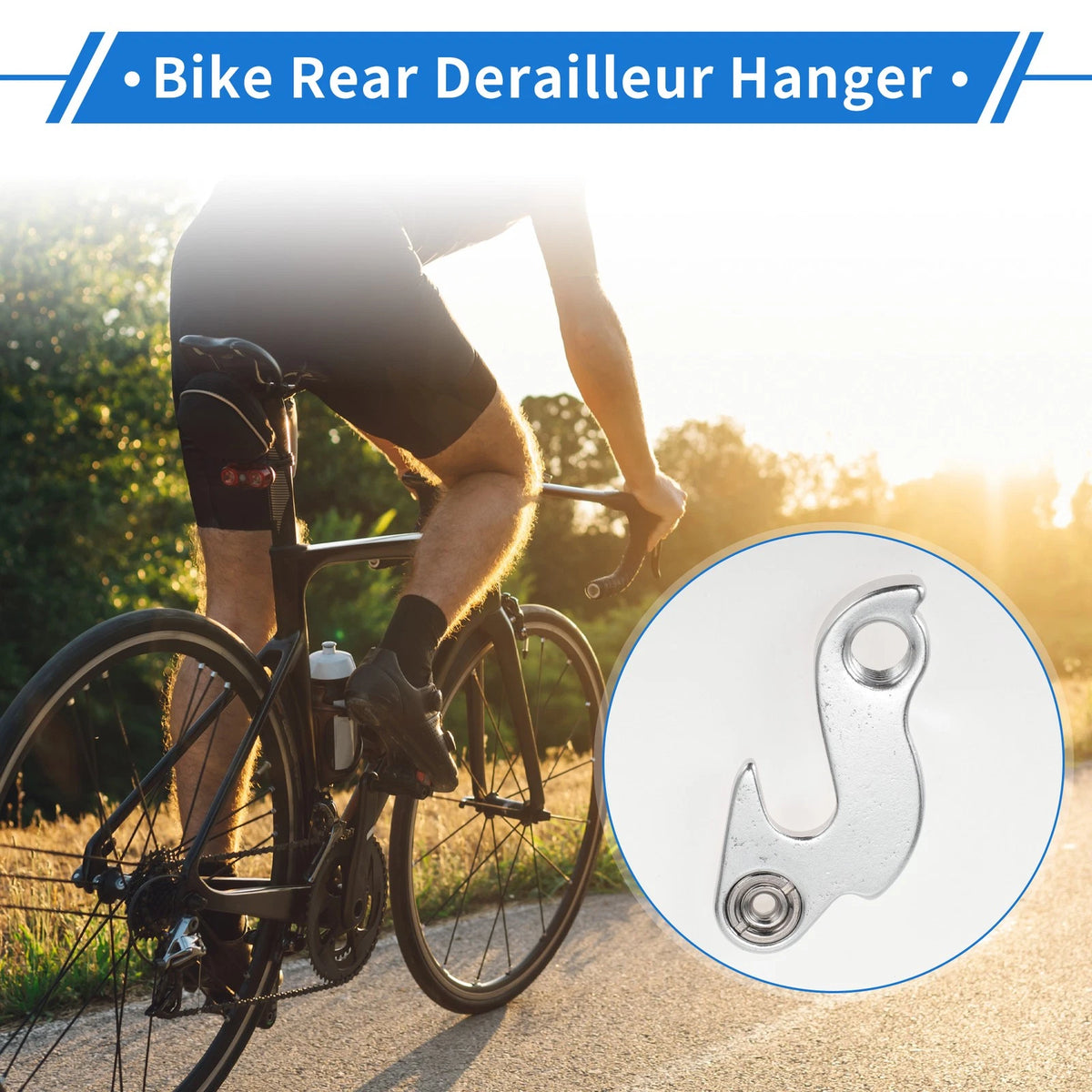 Rear Derailleur Hanger Replacement Aluminium Alloy for Bike 24 Size 1.18x2.52