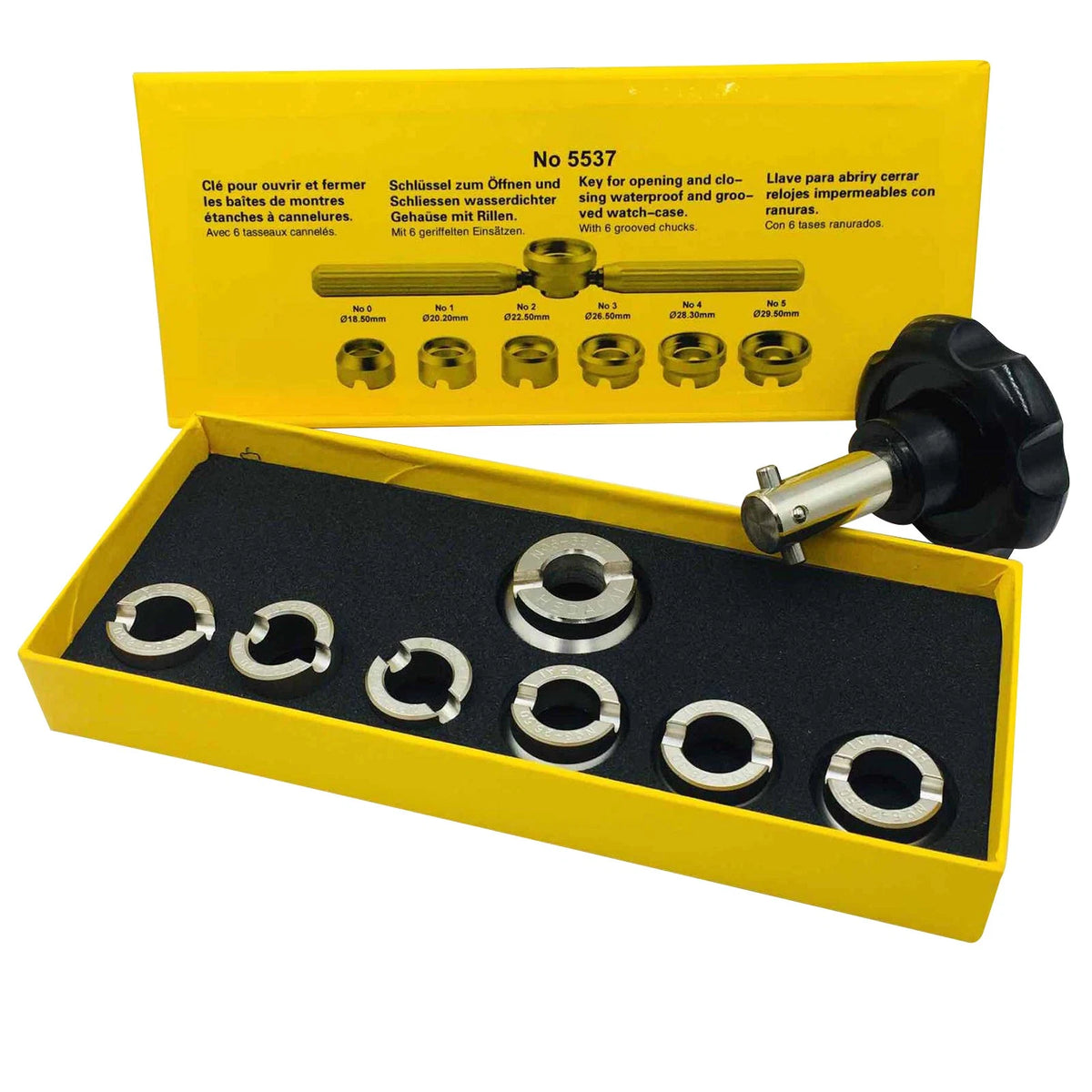 Watch Case Opener Tool Kit 5537 for Watchmaker Repair