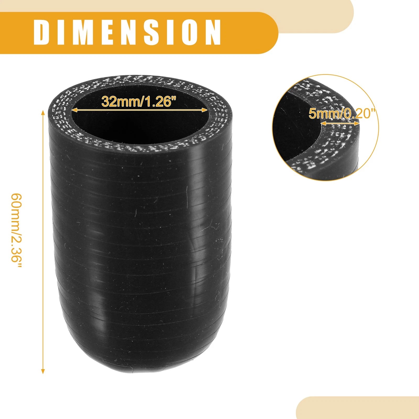 32mm Silicone Coolant Cap Intake Vacuum Hose End Plug for Universal