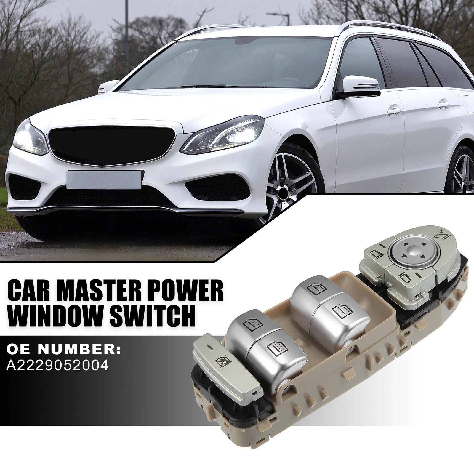 Power Window Switch Replacement for Mercedes-Benz W222 S-Class (2013–2017)