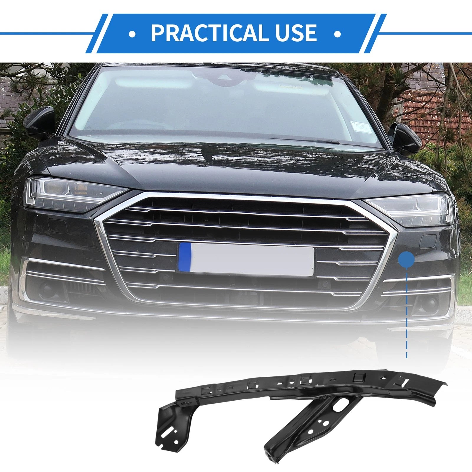 1 Pcs Front Left Bumper Retainer Bracket No. 71190TR0A00 for Honda Civic (2012–2015)