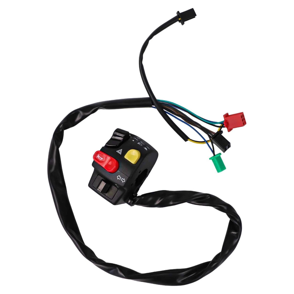 Compact ABS Motorcycle Switch with Stylish Black Finish for Daily Commuting