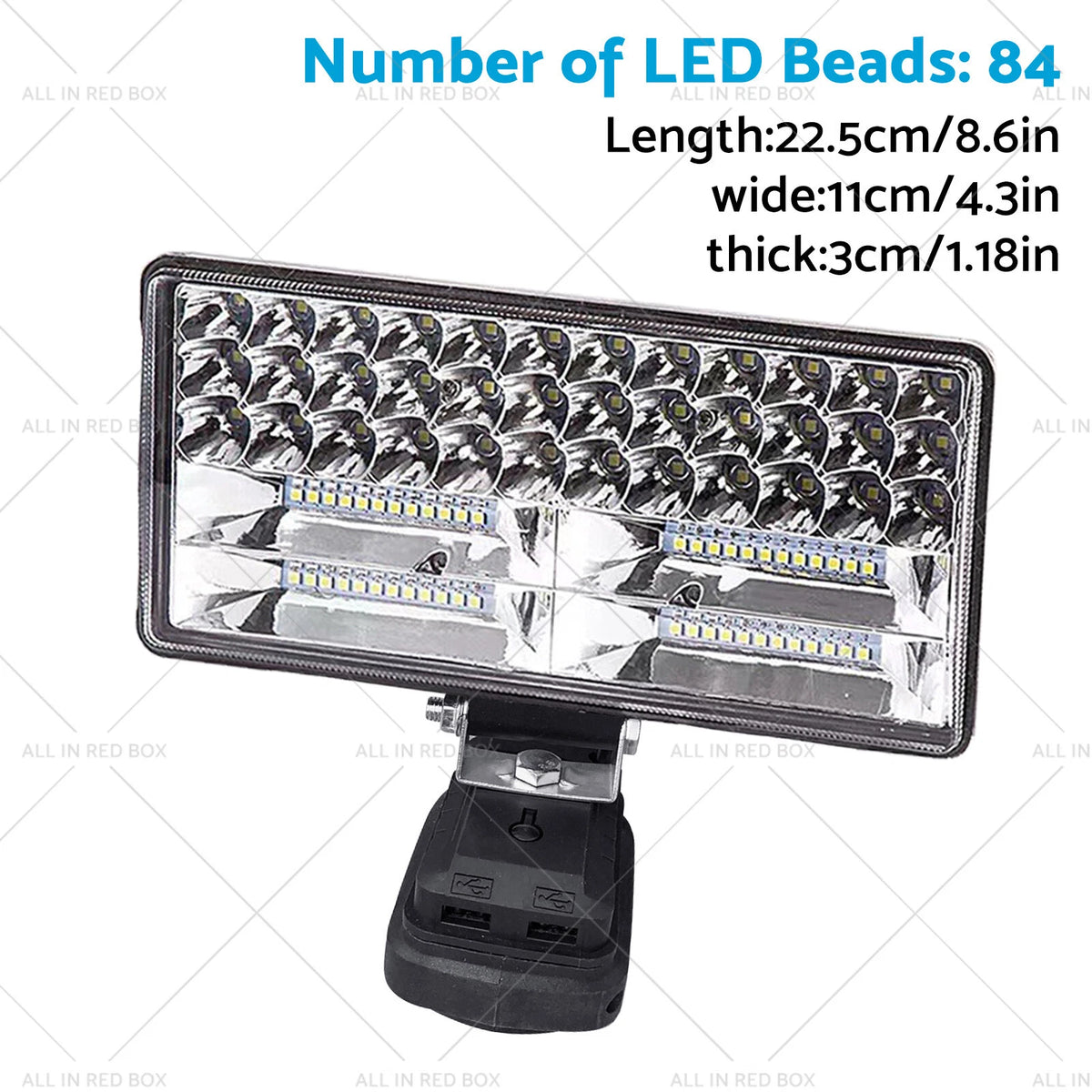 LED Work Torch for Makita 18V Battery (Compatible with 2USB)