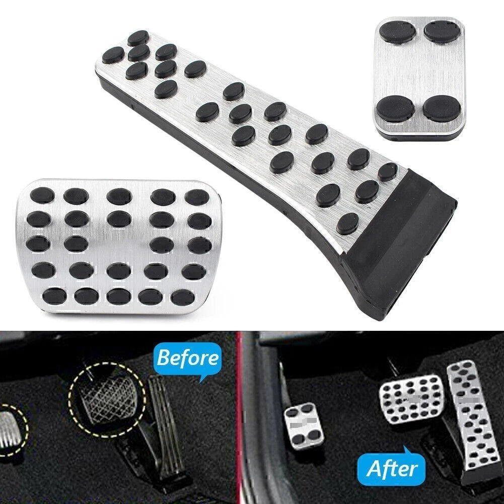 3X Gas Brake Pedal Covers for Benz C-Class E/GLC Class (2016–2019)