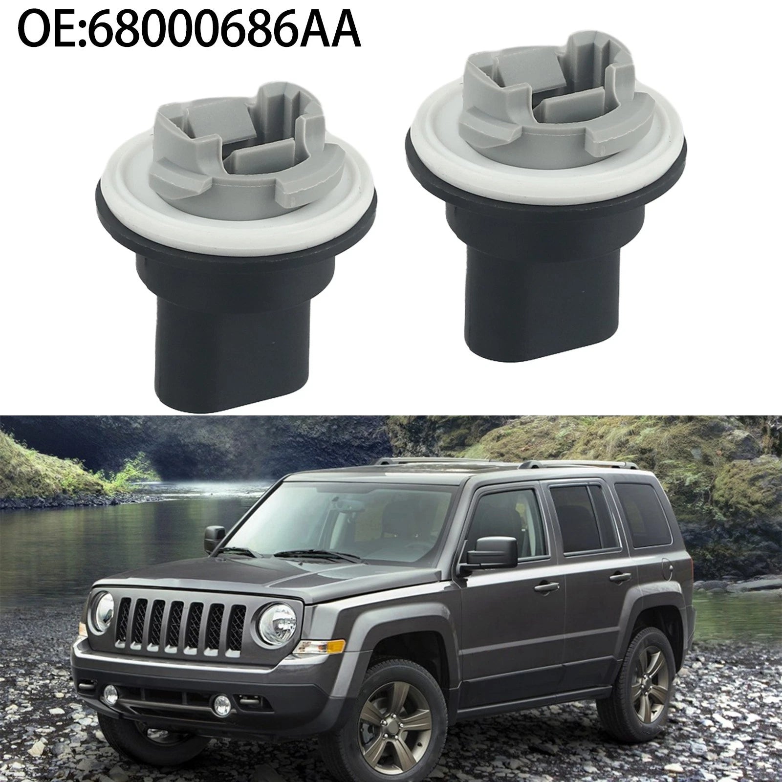 2X Sockets for Jeep Parking Lights (Compatible with Multiple Models)