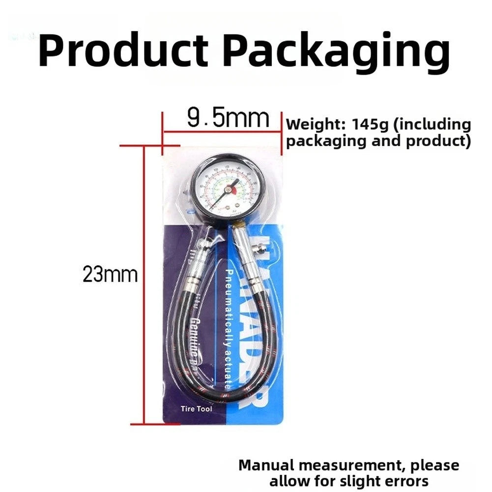 Tire Pressure Gauge with Air Release Valve for Roadside Tire Check