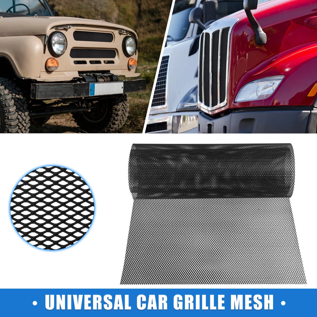 Grill Mesh Sheet 100x33cm for Truck (Black)