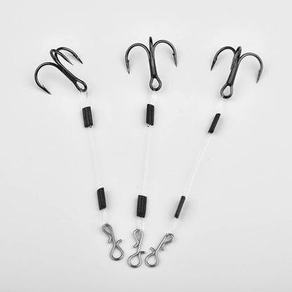 Fishing Hook Set of 3 for Pike Perch (Stainless Steel)