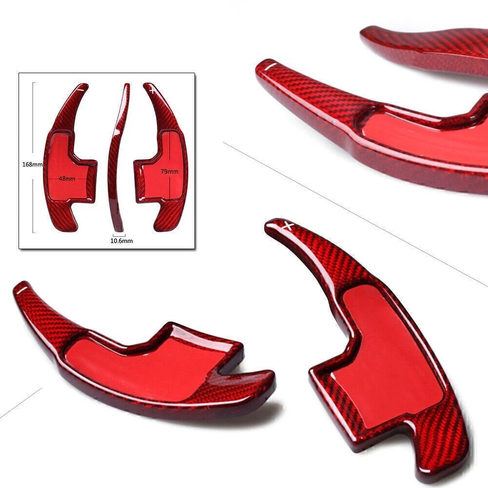 Shift Paddle Extension for Ford Mustang (2015–2017) - Red Carbon