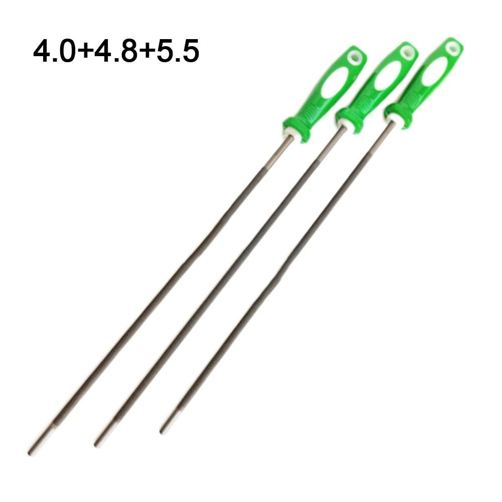Chainsaw sharpening files set of 3 for woodwork