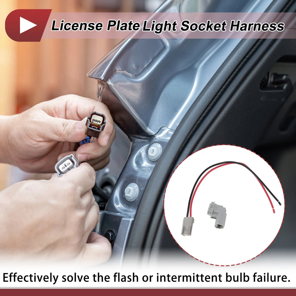 License Plate Light Socket Wiring Replacement for Toyota Camry (2000–2021)