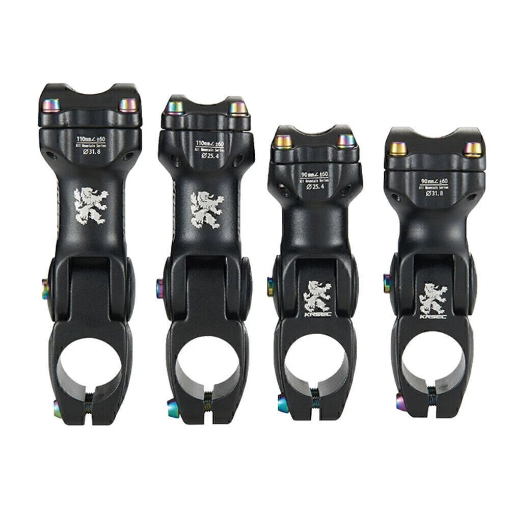 Adjustable Aluminum Handlebar Stem 25.4/31.8mm ±60° for MTB Road Bike