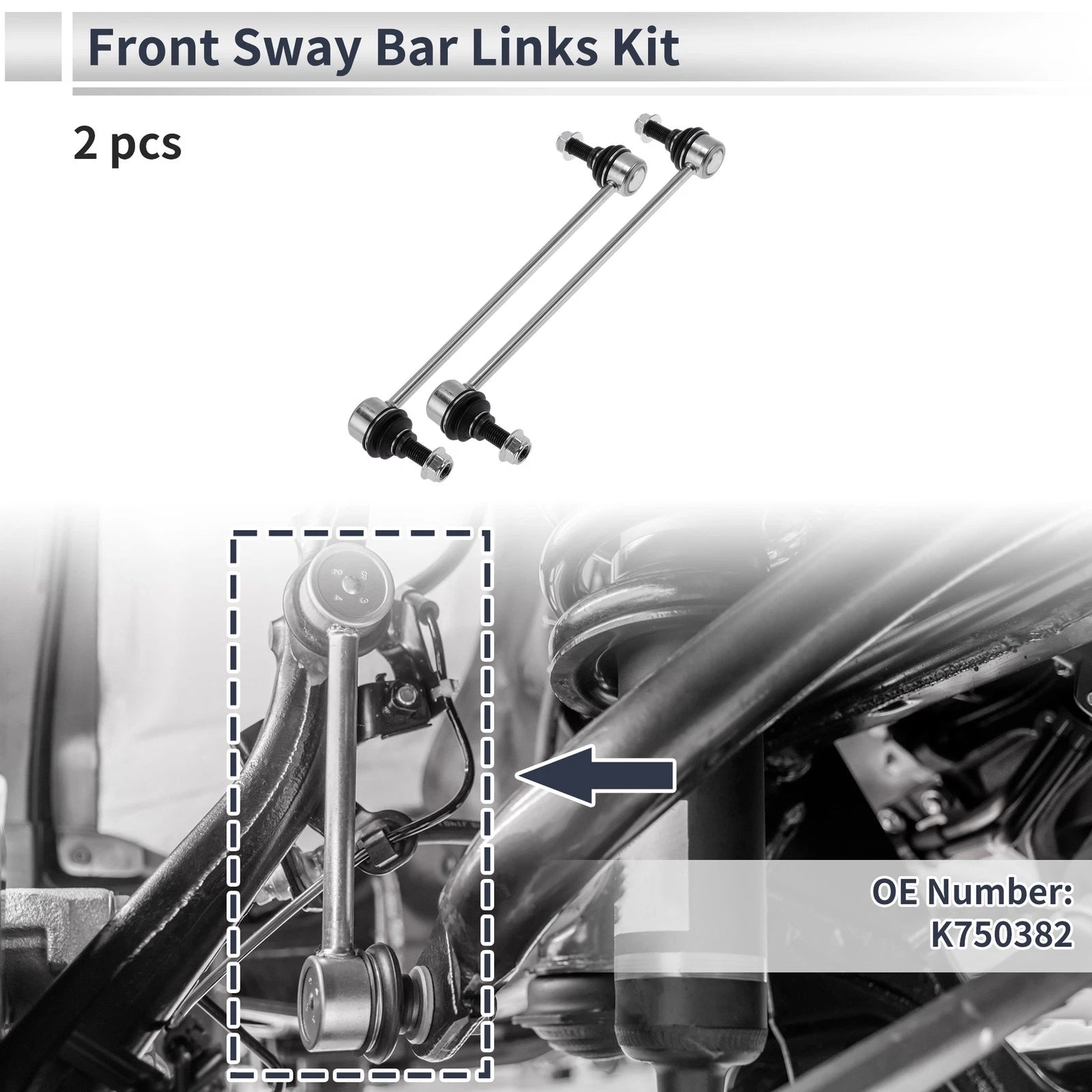 Front Stabilizer Bar Links Replacement for Dodge Journey (2009–2020)