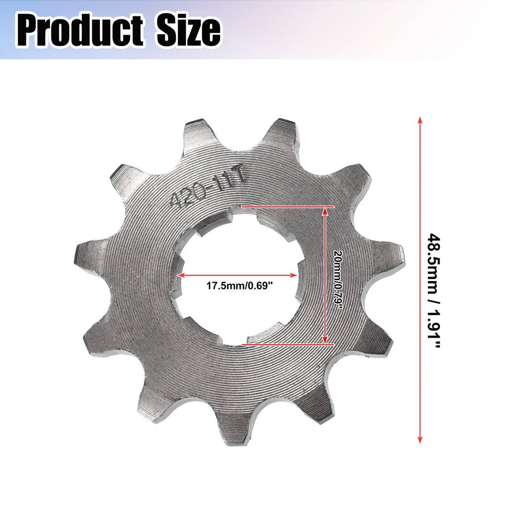 Front Engine Sprocket 20mm Replacement Set for Dirt Bike Mini Bike (2005–2015)