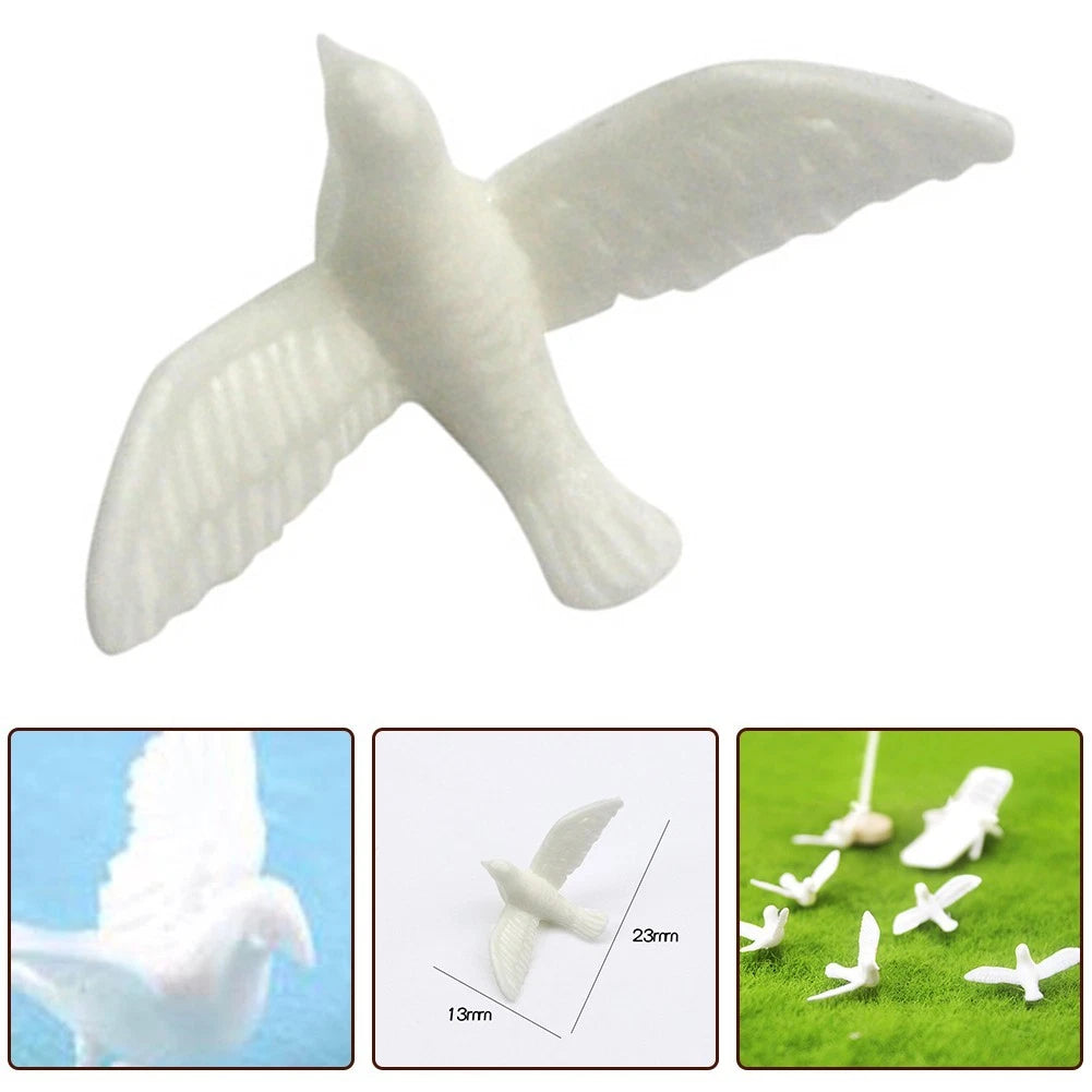 Dollhouse Decoration - Little White Pigeon