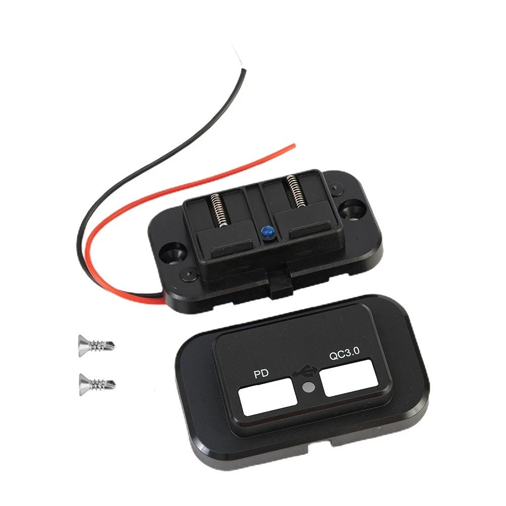 Dual USB Fast-Charge Socket for Car RV Boat (DC12V-24V)