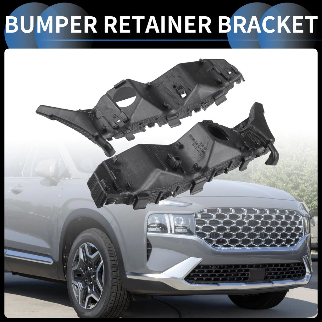 Front Bumper Retainer Bracket Pair for Hyundai Santa Fe (2019–2020)