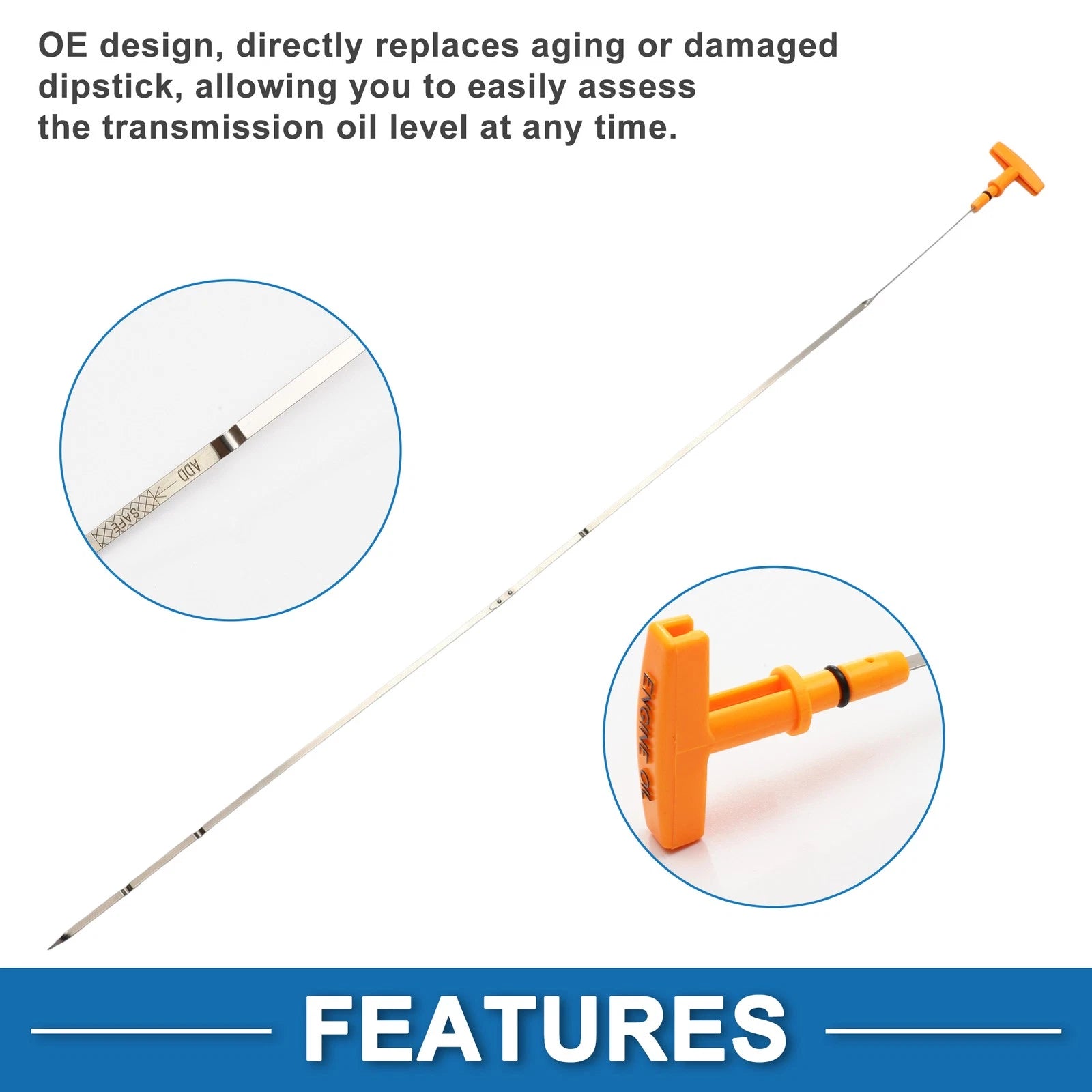 Engine Oil Dipstick No. 53021321AC for Dodge Ram 1500 (2003–2008)