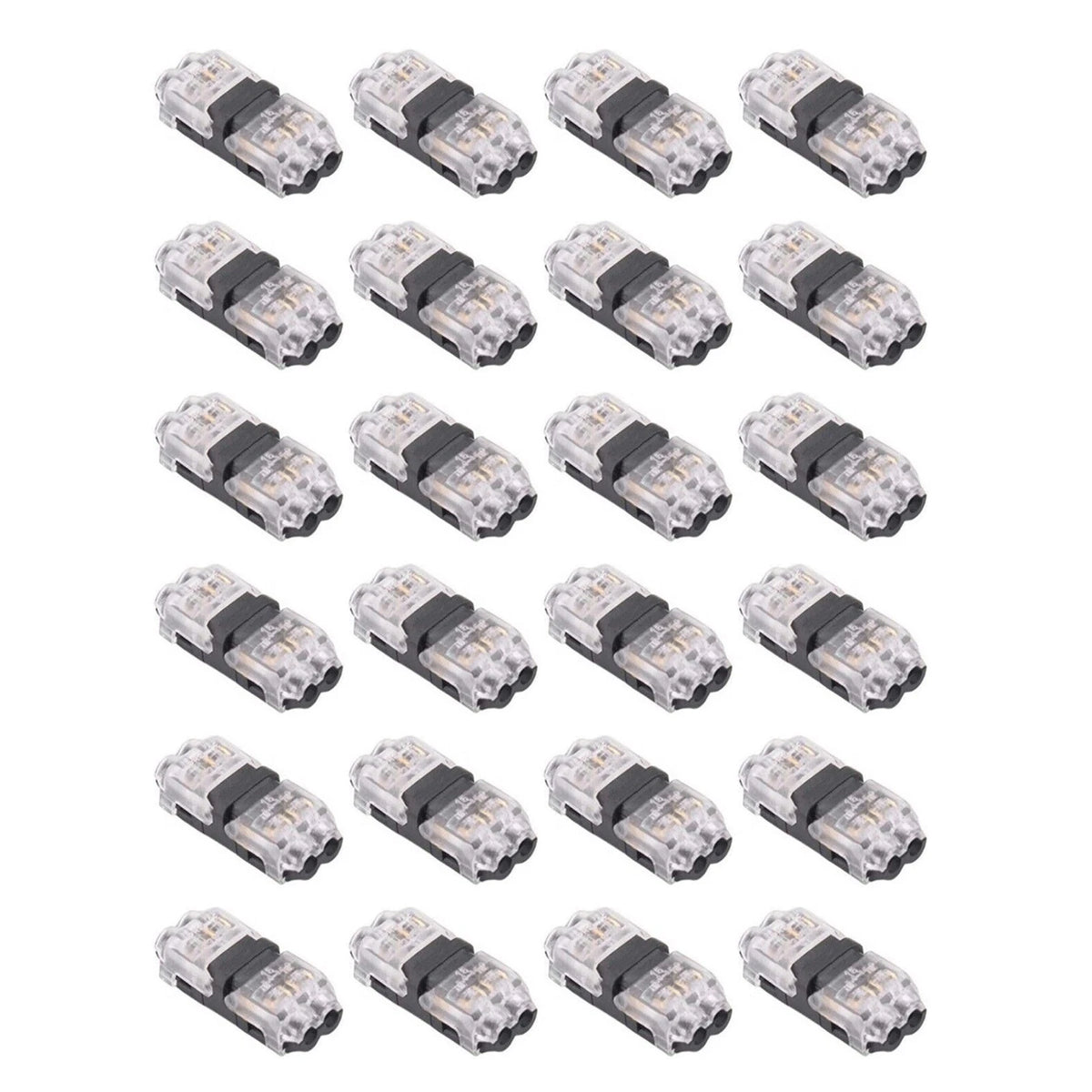 24x Quick Splice Connector 2 Pin for Automotive Wire 18-22 AWG