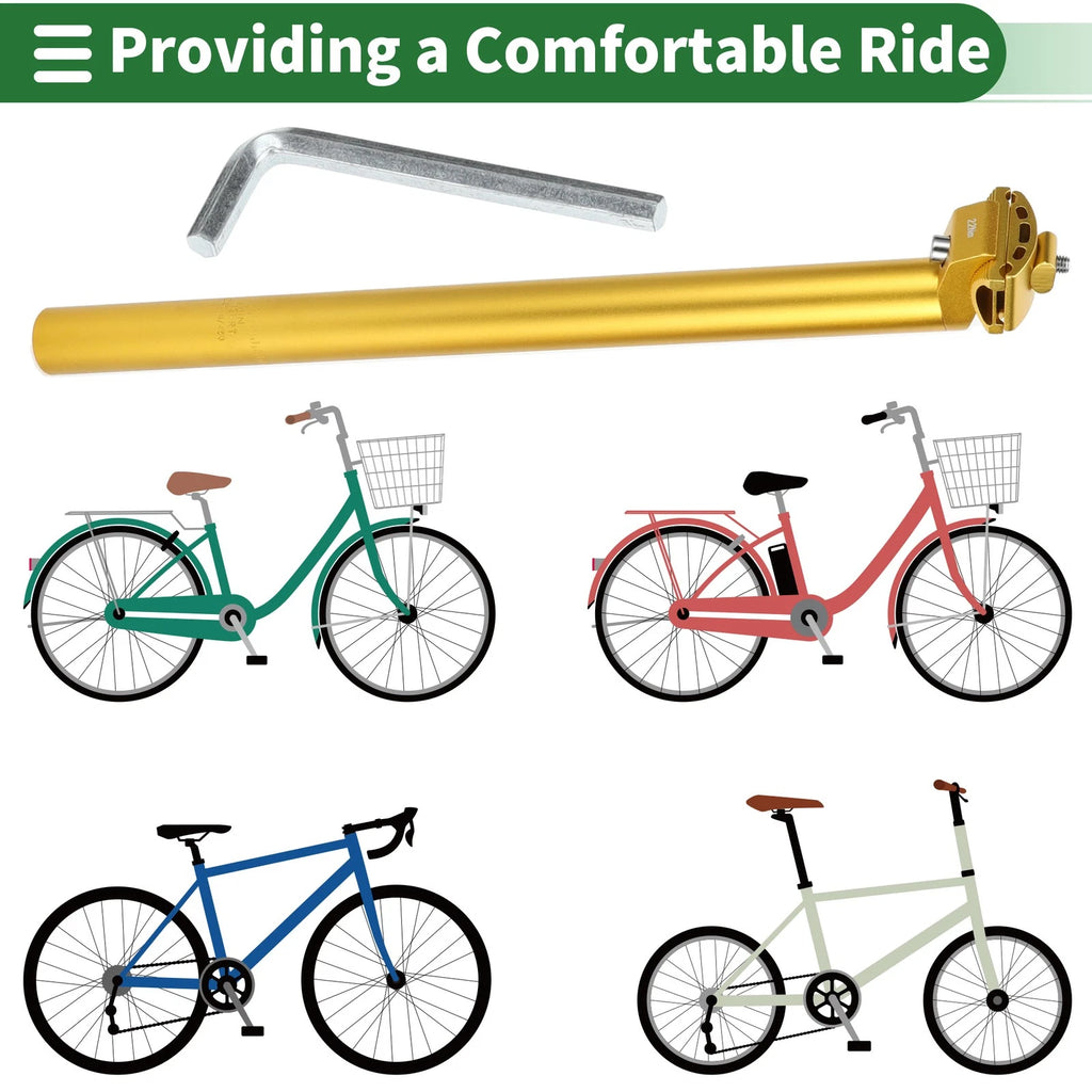 Seat Post Extra Long 31.6x450mm Adjustable Angle for Bike (2005–2015)