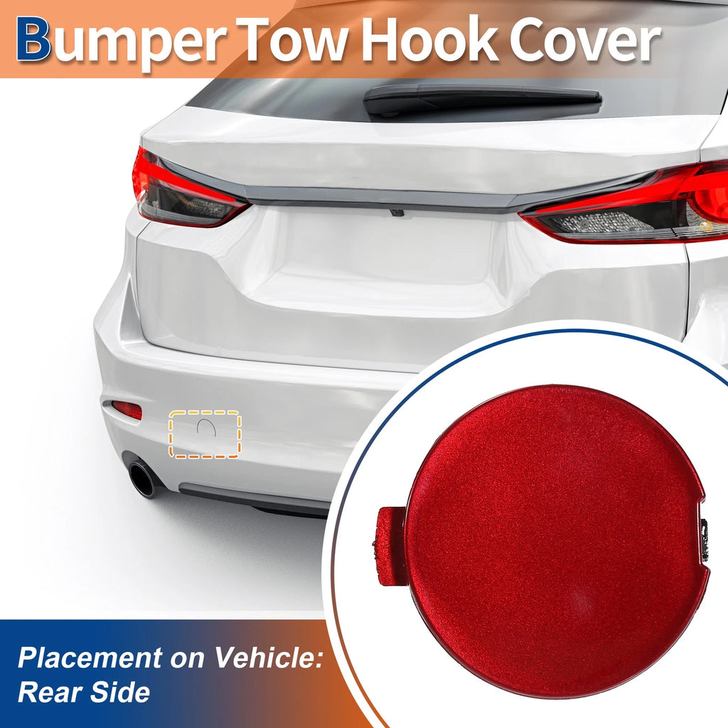 Rear Tow Hook Cover Left Side Replacement for Mazda 6 Atenza 2018-2021