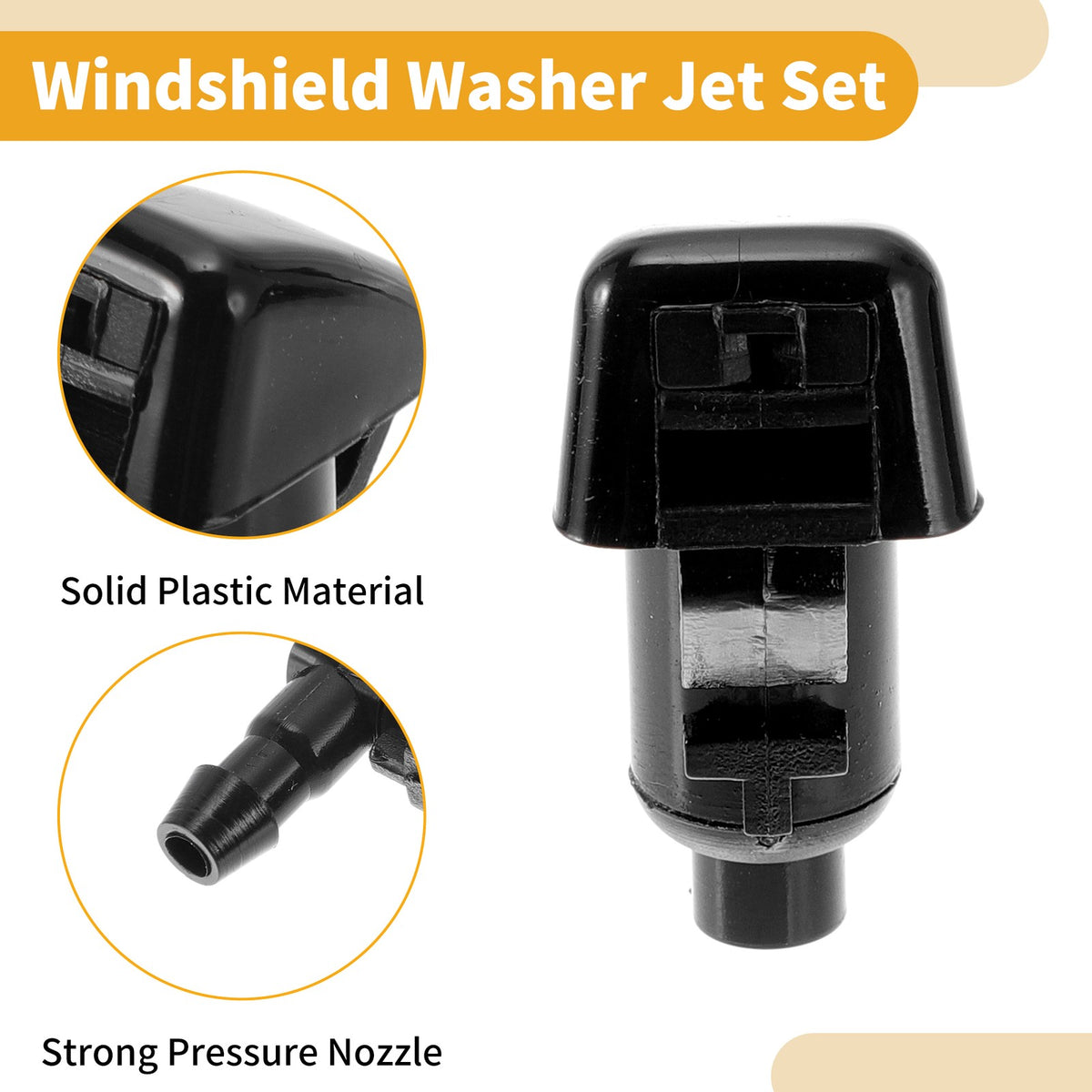 Windshield Washer Nozzle Kit with Gaskets for Jeep Grand Cherokee (2014–2021)