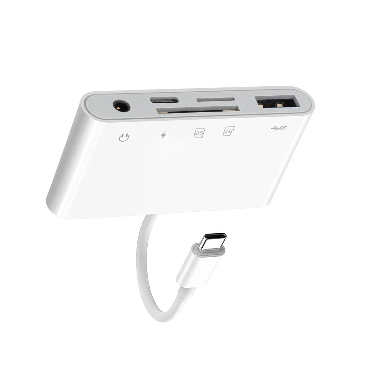5 in 1 USB-C Memory Card Reader for Type C Phones (USB-C Adapter)