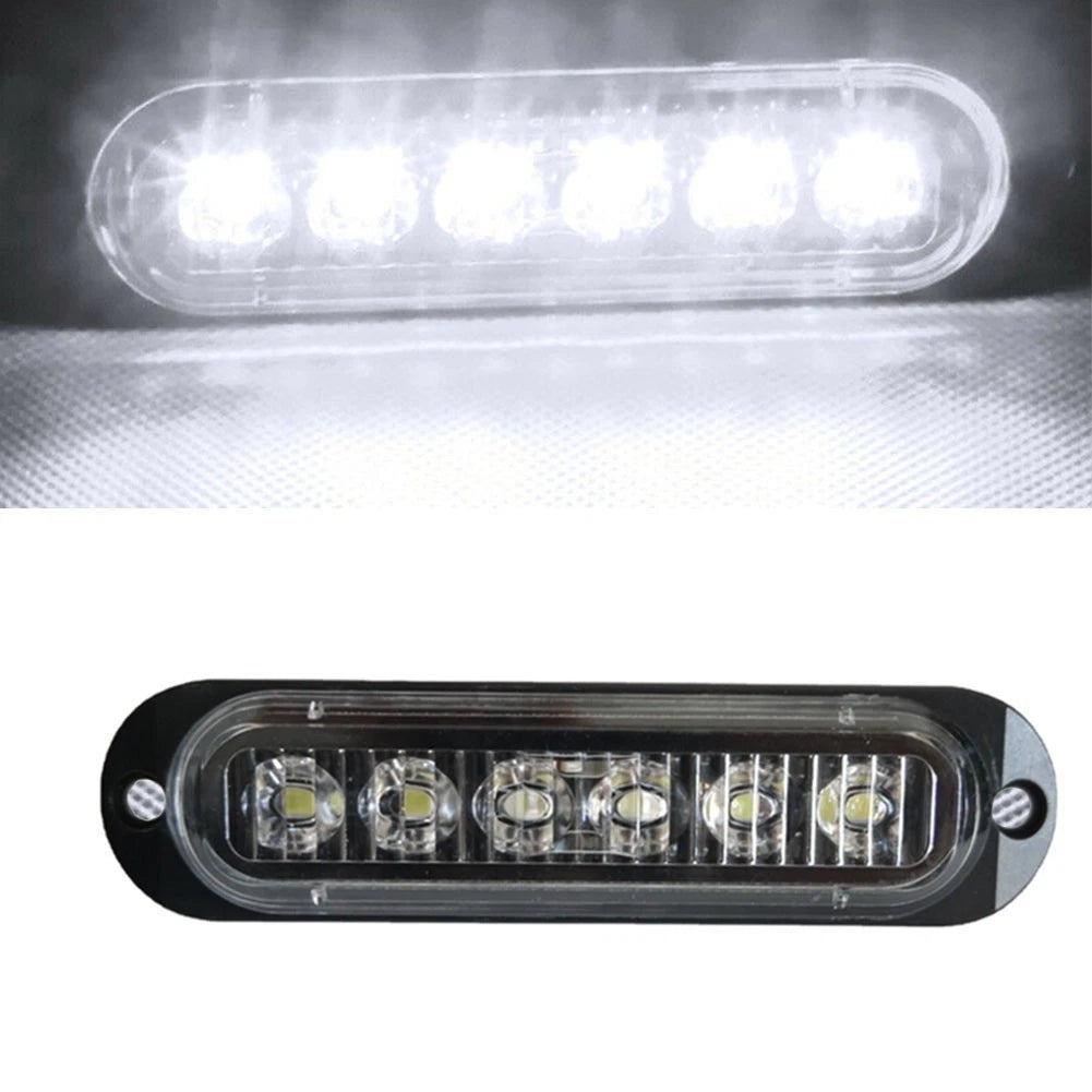 6 LED White Light Side Lights for Universal Fit (2010–2023)
