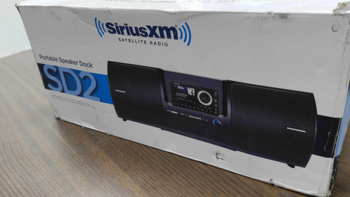 SiriusXM Satellite Radio Portable Speaker Dock SXSD2 for (2010–2023)