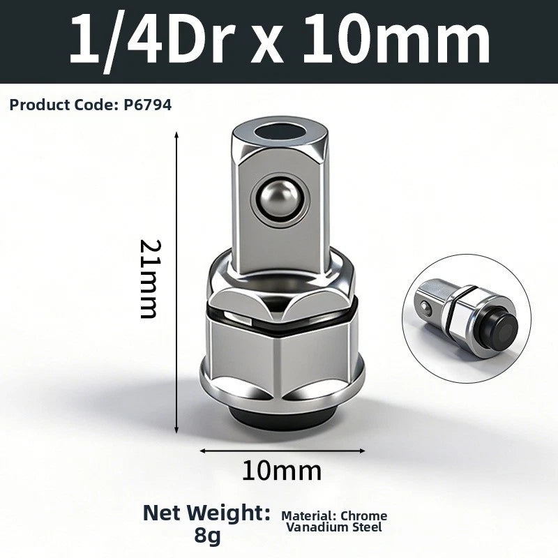 Set of 3 Hex Socket Quick Release Adapters for Ratchet Wrenches