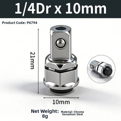 Set of 3 Hex Socket Quick Release Adapters for Ratchet Wrenches
