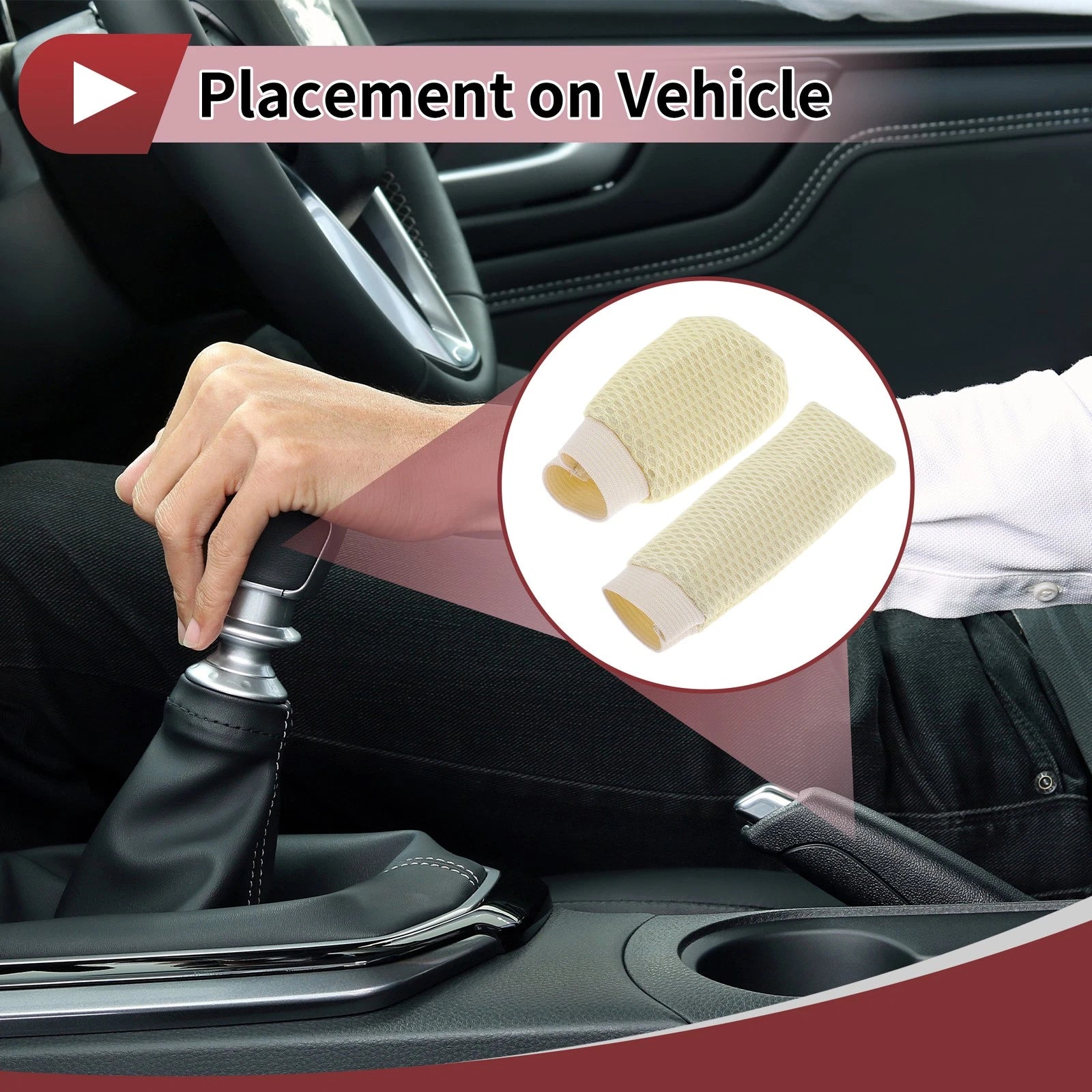Gear Knob Protector Cover for - Beige