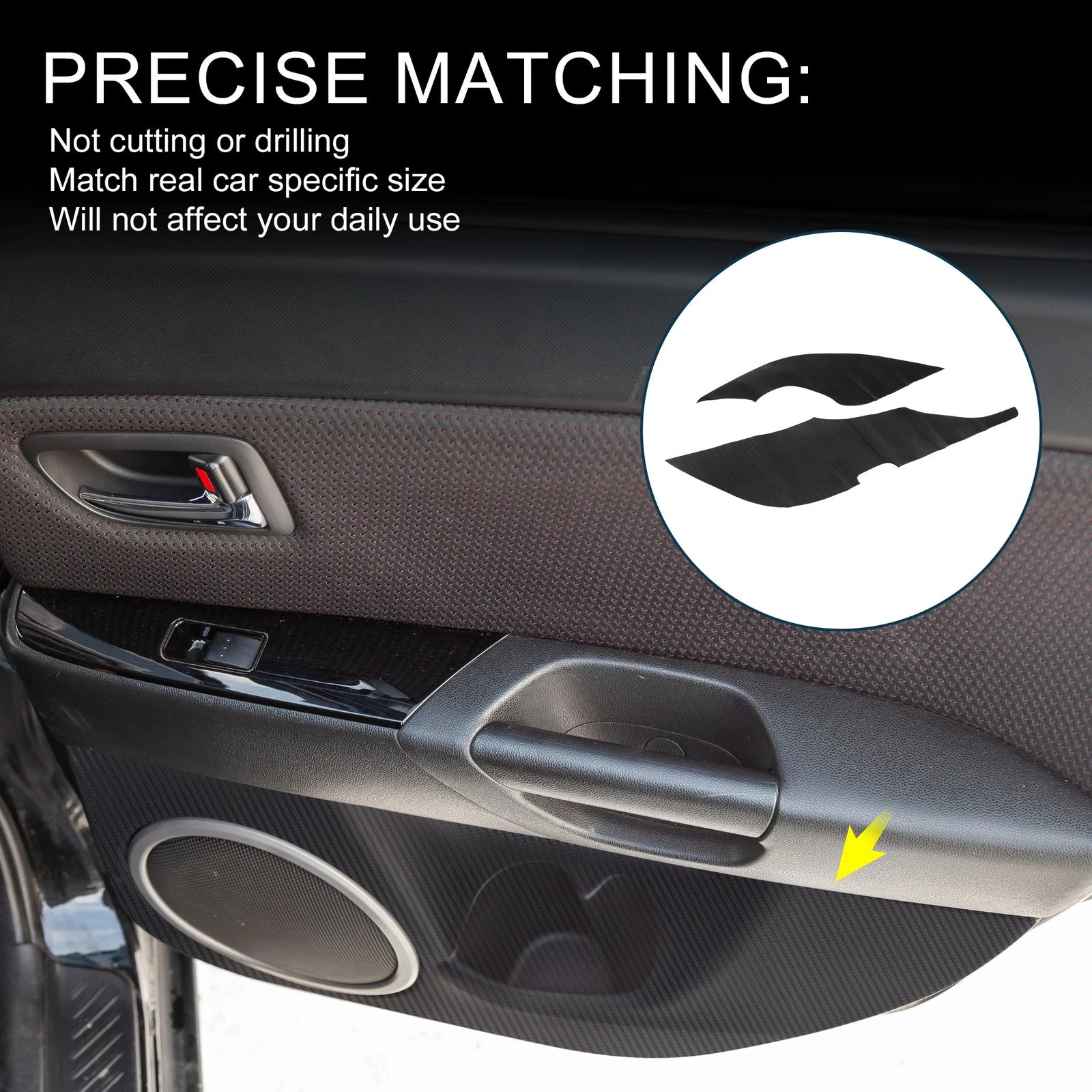 Door Kick Guard Set Replacement for Mazda Atenza (2014–2016) Front Rear