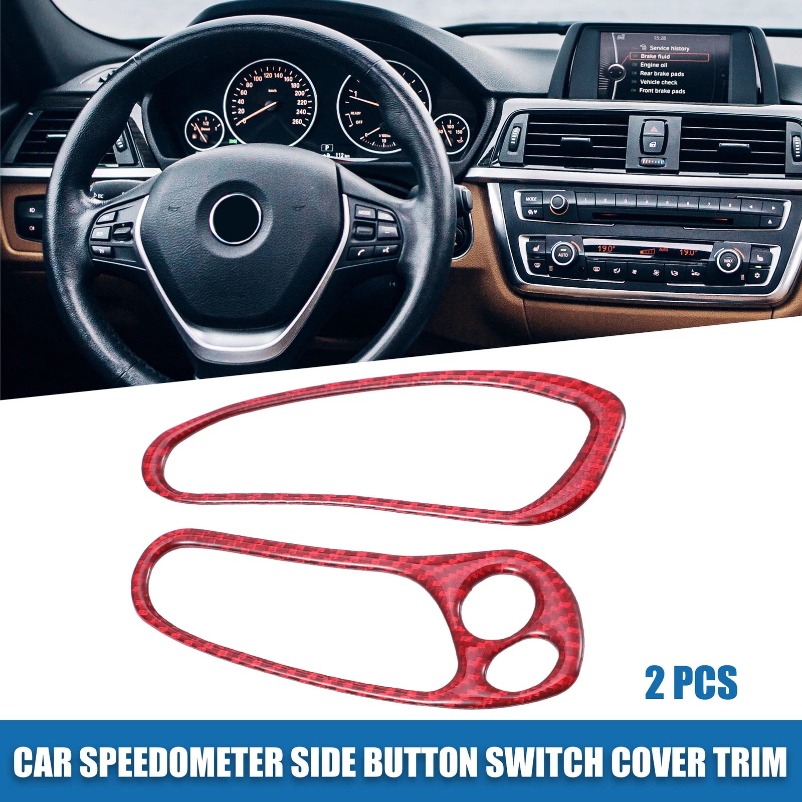 Set of 2 Speedometer Side Button Switch Covers for Chevy Corvette C5 (1997–2004)