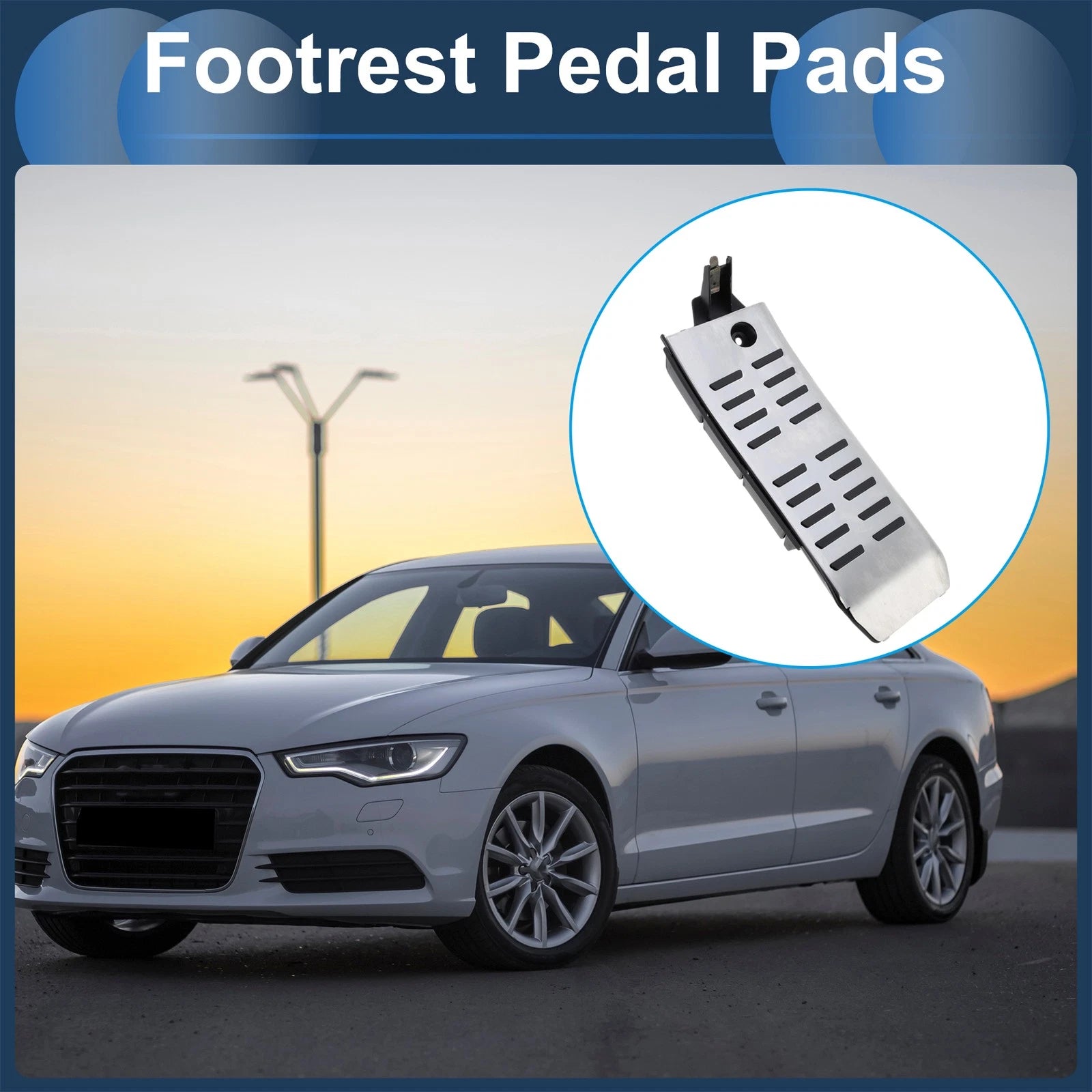 Footrest Pedal Cover for Audi A6 (2005–2011) Automatic Manual