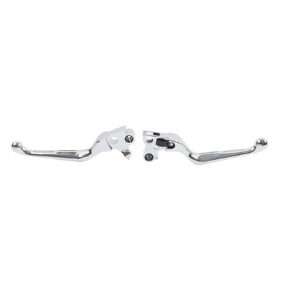 1 Pair Slotted Brake Lever Set for Harley Davidson (1996–2017)