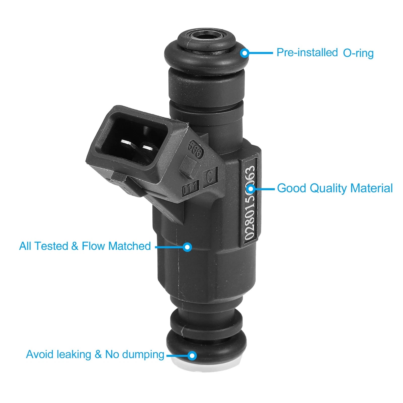 Fuel Injector Nozzle Replacement Set for Audi TT Quattro 1.8L (2003–2006)