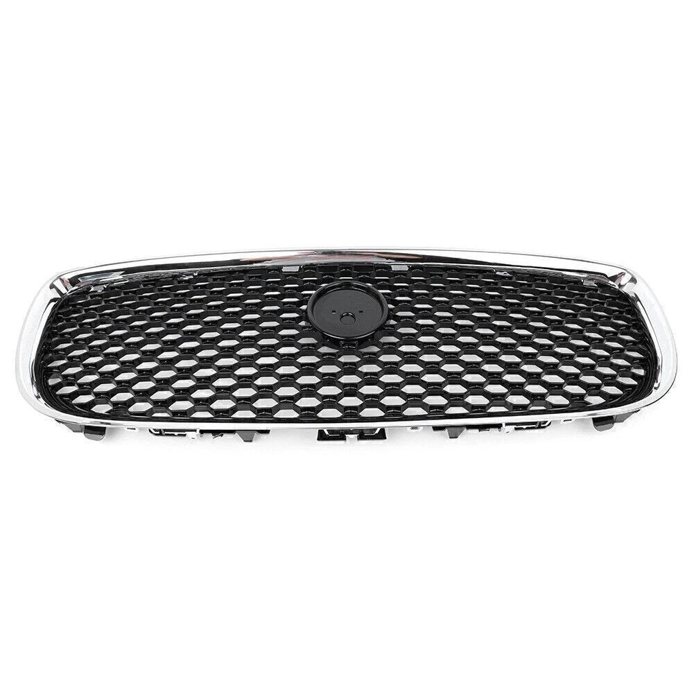Black Mesh Chrome Upper Front Grill for Jaguar XE (2015–2018)