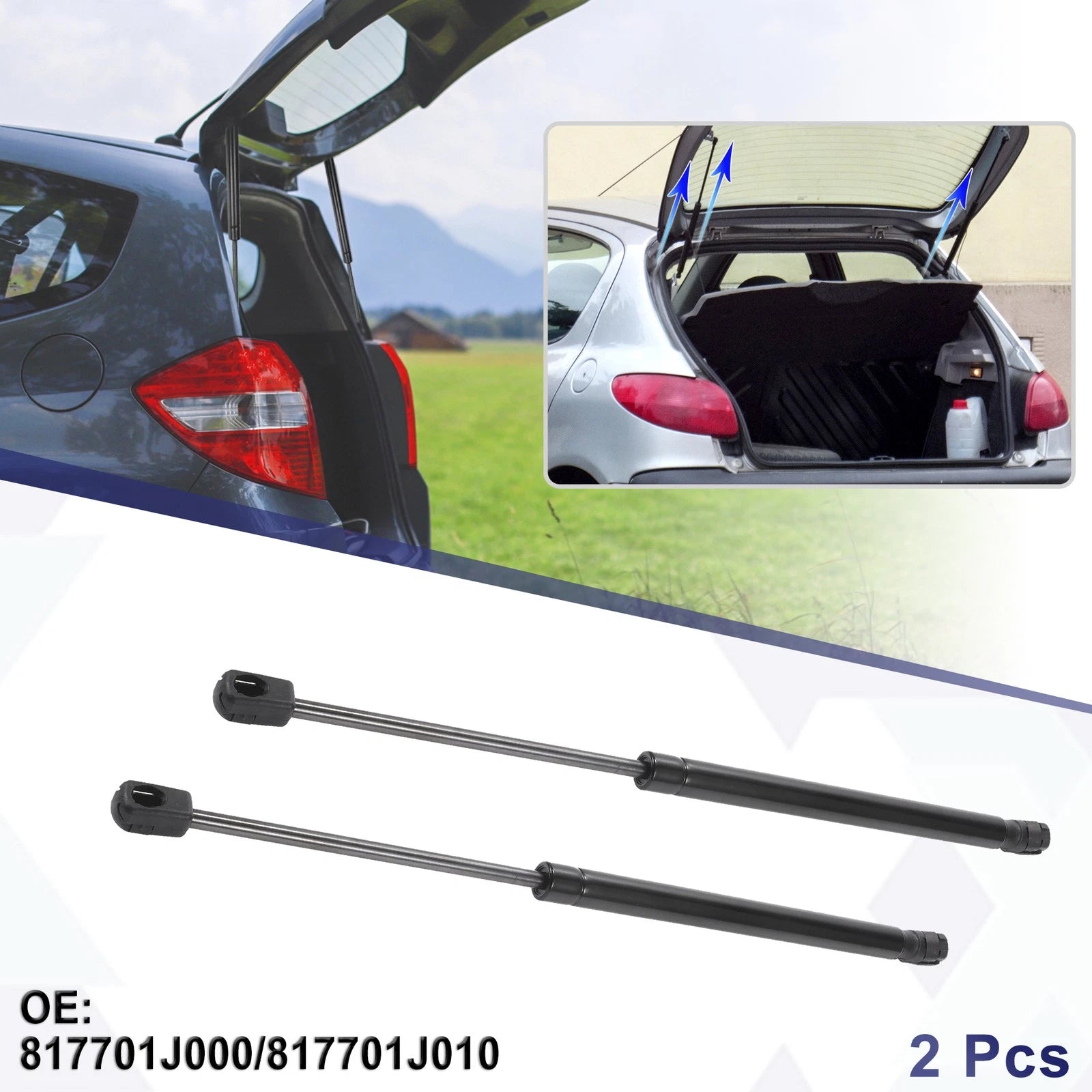 Rear Hatch Lift Support Gas Struts Replacement for Hyundai i20 GB (2009–2014)
