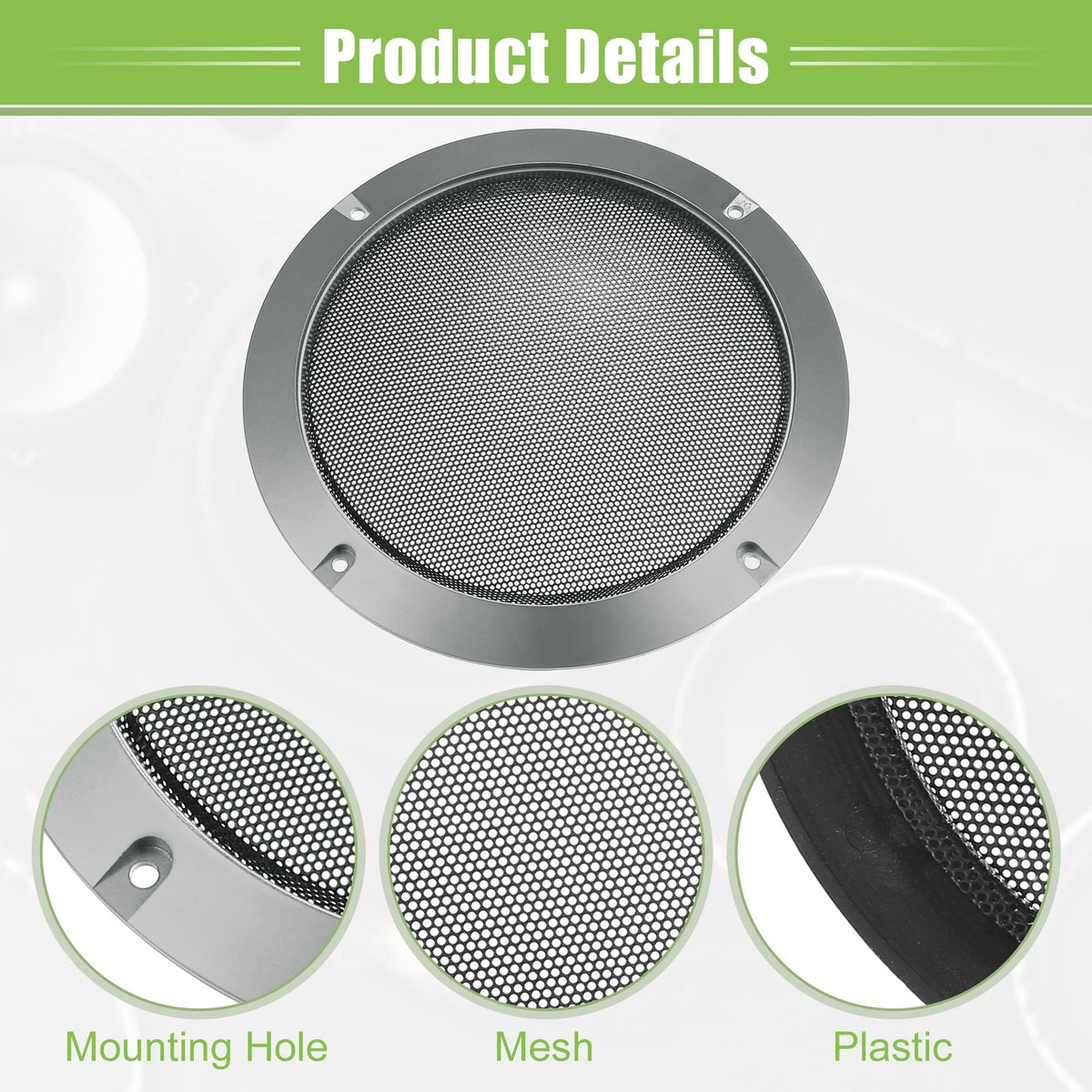 Set of 4 Speaker Grill Covers for Car Audio Subwoofer (Universal)